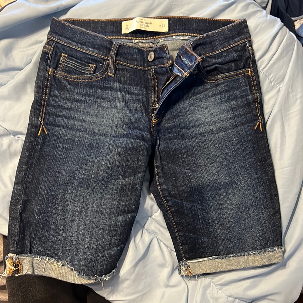 Dark Wash Bermuda Shorts
